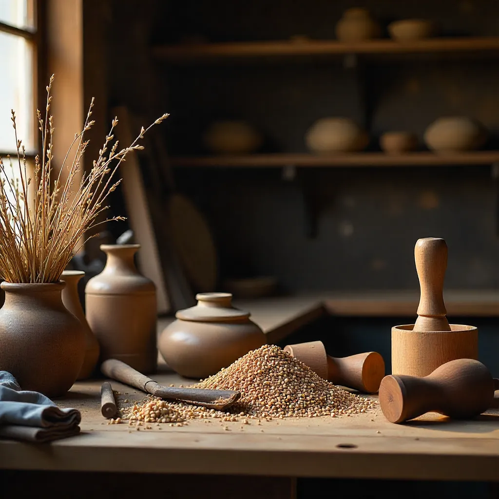 Paikallinen käsityöläinen työskentelemässä